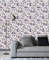 Modish Purple Leaves Wallpaper Smart