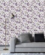 Modish Purple Leaves Wallpaper Smart