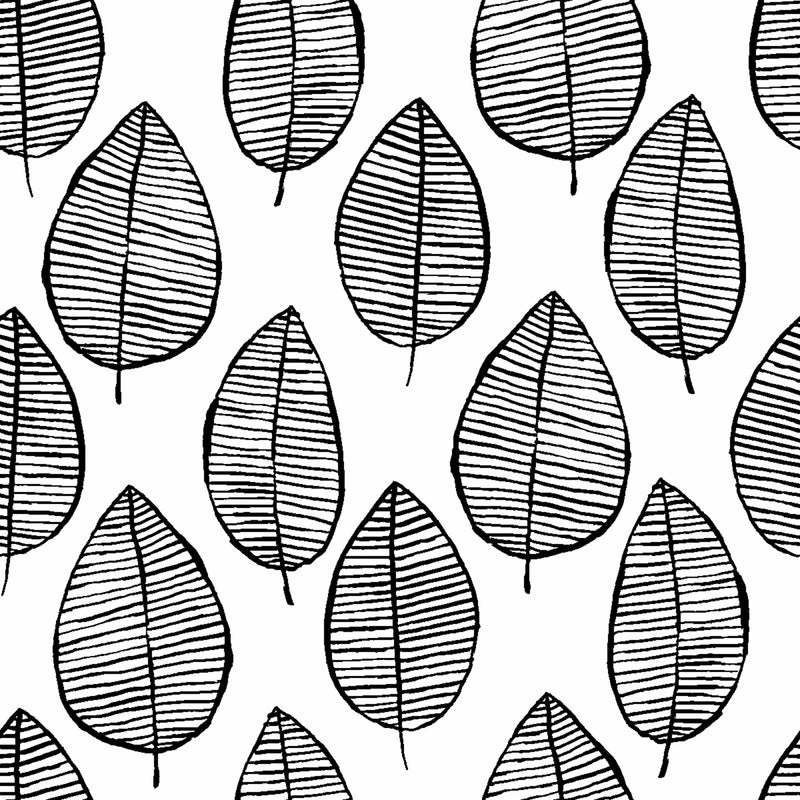Striped Leaves Wallpaper