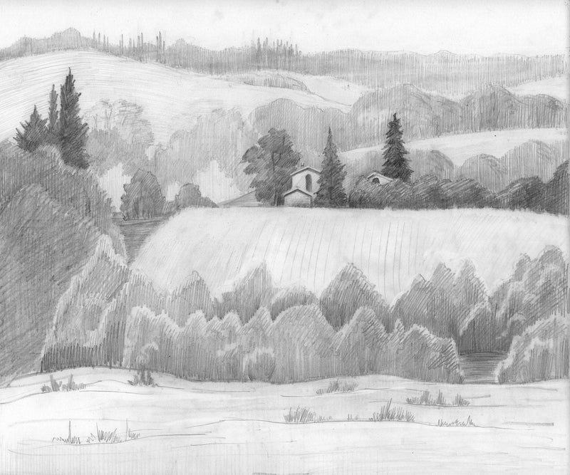 Hand Drawn Landscape Wallpaper