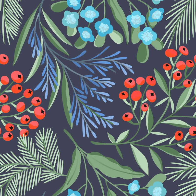 Little Red Berries Wallpaper