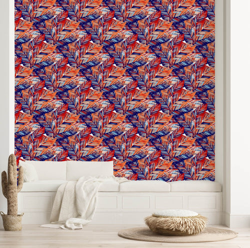 Colorful Palm Leaves Wallpaper