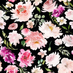 Summer Pattern with Watercolor Flowers Wallpaper