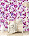 Lilac and Purple Flowers Wallpaper