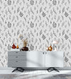 Black and White Plants Wallpaper