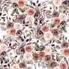 Modish Beige Floral Wallpaper Chic