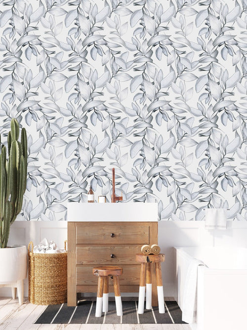 Elegant Gentle Leaves Wallpaper Smart