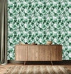 Contemporary Green Protea Wallpaper Smart