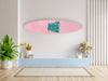 Positive Vibes Pattern Acrylic Surfboard Wall Art