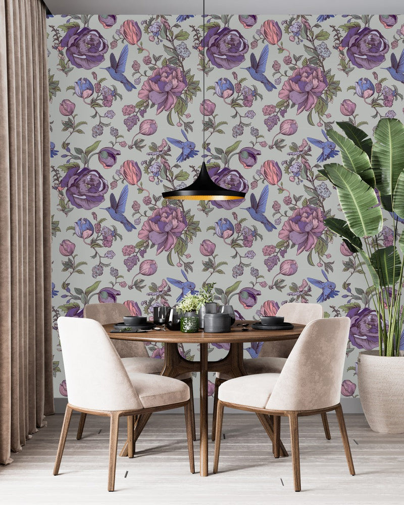 Purple Flowers Wallpaper