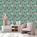 Contemporary Little Pink Flowers Wallpaper Chic