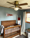Farmhouse Stripe Yarn Dyed Recycled Cotton Window Curtain Panel Set