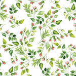 Tiny Roses and Leaves Wallpaper