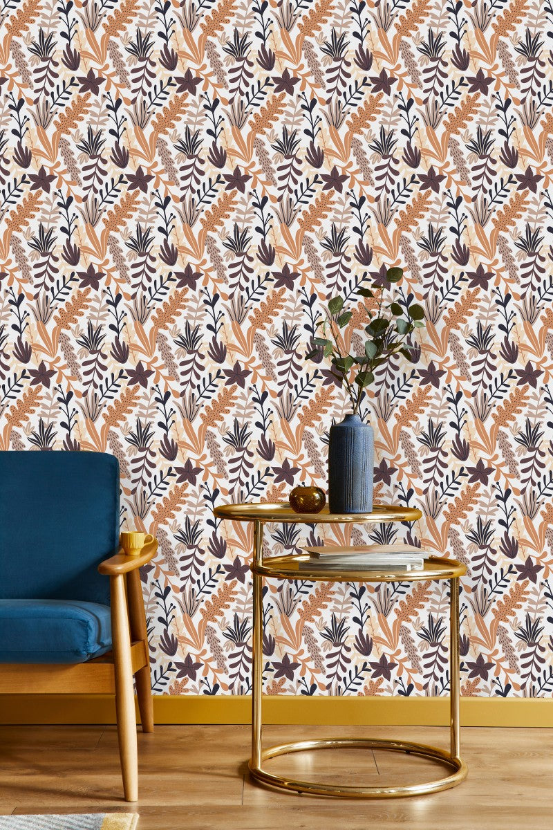 Light Brown Leaves Wallpaper