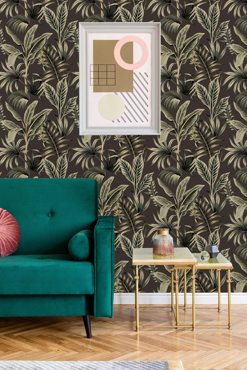 Tropical Vintage Palm Trees Wallpaper