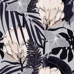 Beige Protea with Dark Leaves Wallpaper