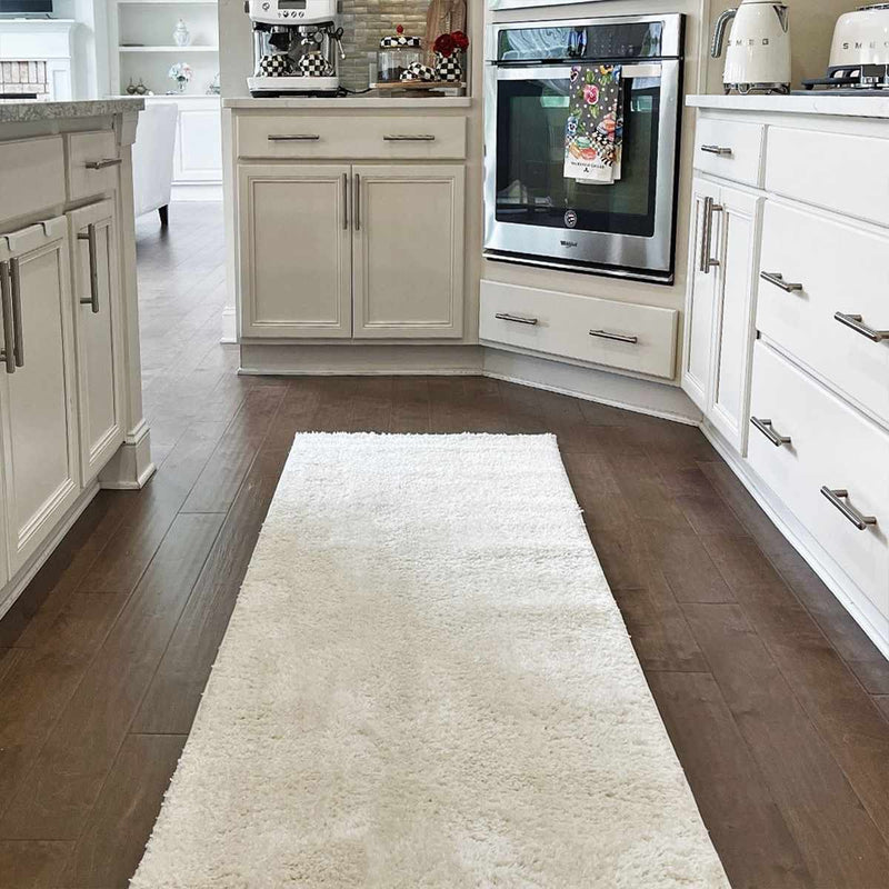 Judy Solid White Washable Rug