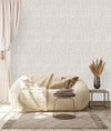 Beige Dashes Wallpaper