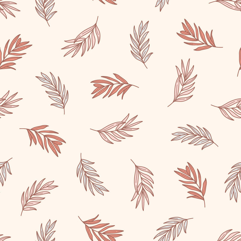 Elegant Beige Leaves Wallpaper Smart Select