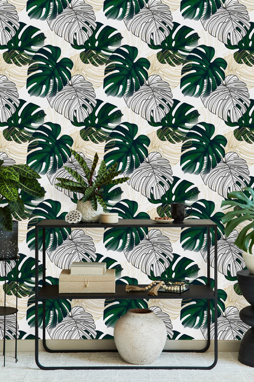 Modish Monstera Wallpaper Fashionable
