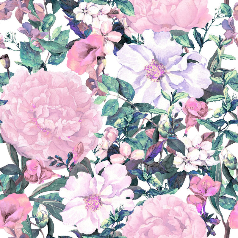 Light Pink Flowers Wallpaper