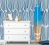 Modish Blue Lines Wallpaper Fashionable