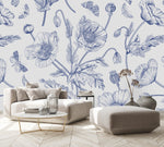 Blue Poppies Wallpaper