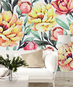 Pink and Yellow Wallpaper