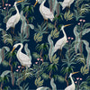 Heron and Leaves Wallpaper