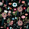 Flowers on Dark Wallpaper