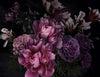 Modish Dark Floral Wallpaper Vogue High-Quality