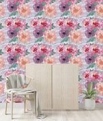 Contemporary Large Flowers Wallpaper Smart
