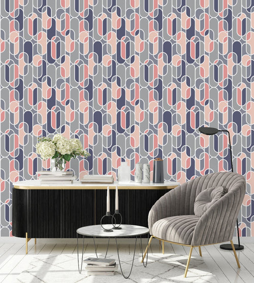 Oval Figures Wallpaper