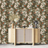 Dark Green Floral Wallpaper