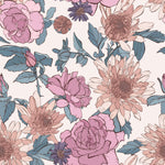 Fashionable Modern Pink Large Peonies Wallpaper