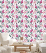 Pink Protea and Lilies  Wallpaper