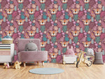 Fashionable Tigers Pattern Wallpaper