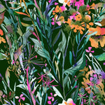 Dark Green Herbal Wallpaper