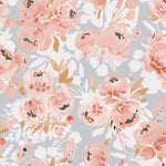 Contemporary Gentle Floral Wallpaper