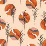 Herbs with Circles Wallpaper
