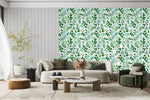 Fashionable Green Leaves Wallpaper Smart Quality