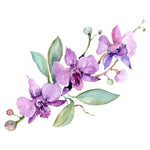 Modish Purple Orchid Wallpaper Chic