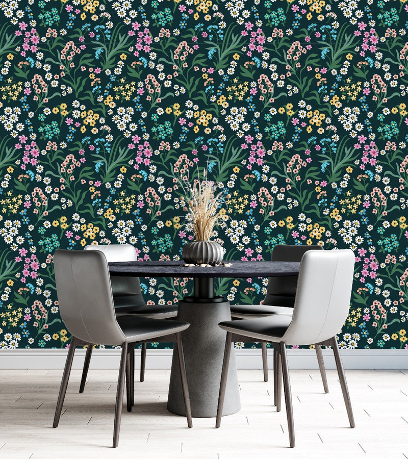 Fashionable Little Flowers Wallpaper Vogue