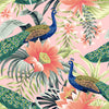 Peacocks and Leaves Wallpaper