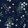 Fashionable Dark Wallpaper with Flowers Smart