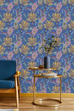 Contemporary Vintage Elements Wallpaper Tasteful