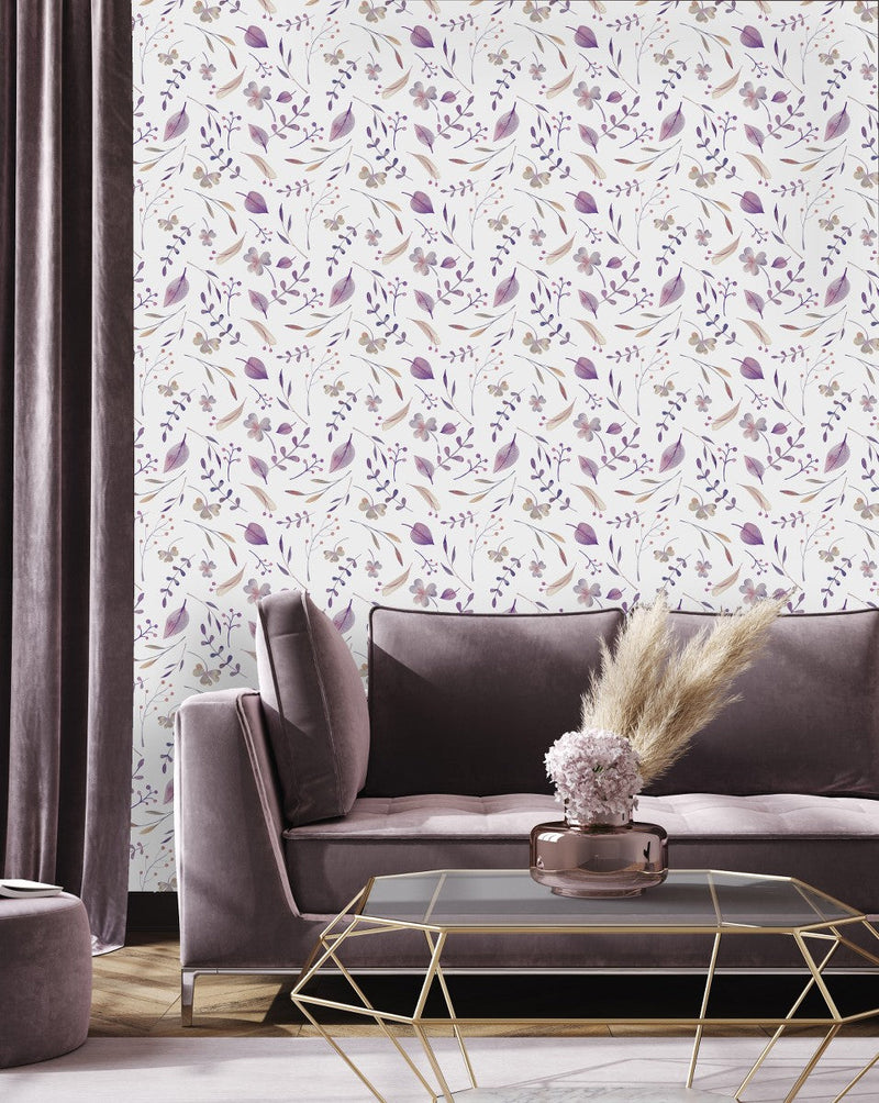 Lilac Botanic Wallpaper