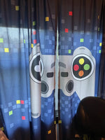 Video Games Window Curtain Panel Set