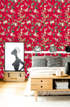 Vintage Berries and Leaves Wallpaper