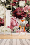 Vintage Giant Peonies Wallpaper Mural